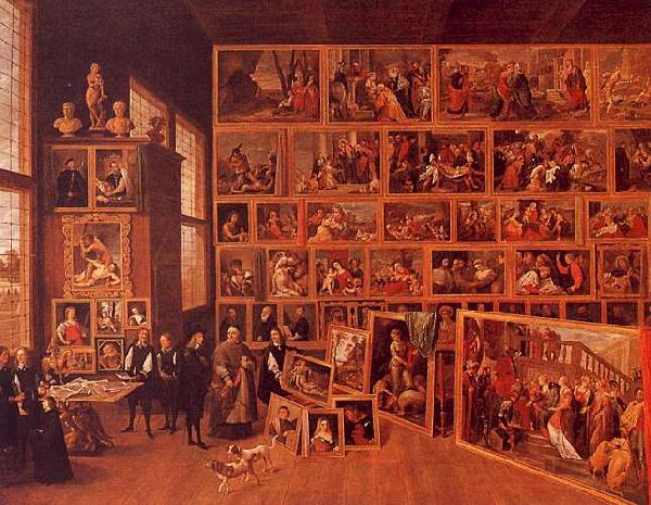    David Teniers The Archduke Leopold's Gallery France oil painting art